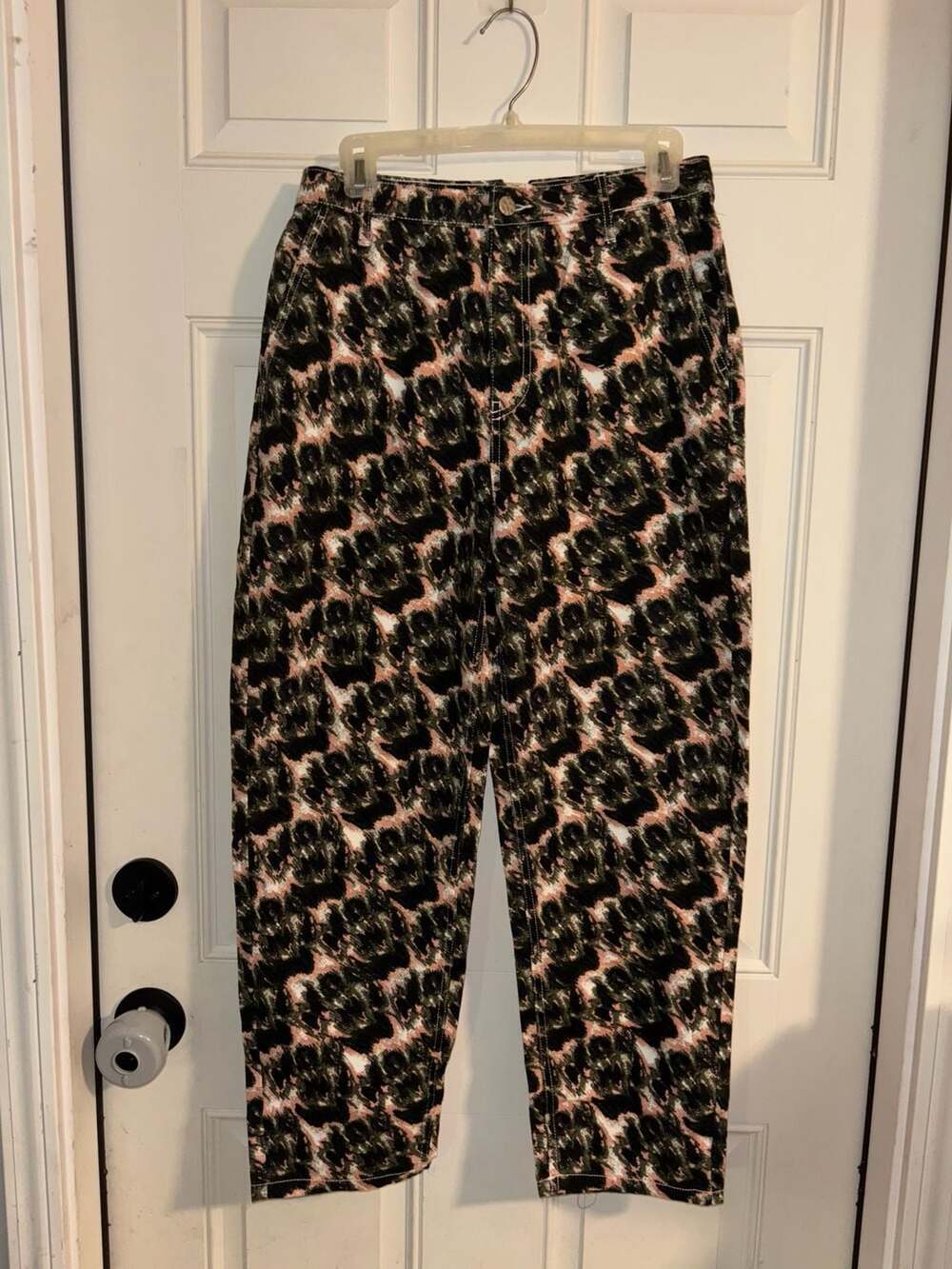Rachel Comey Target Women's Olive Crayon Leopard High Rise Jean Size 2